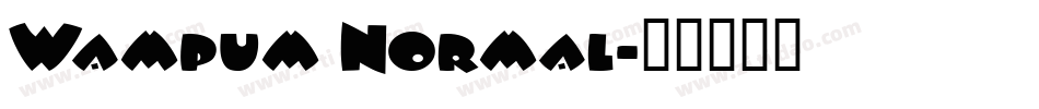 Wampum Normal字体转换